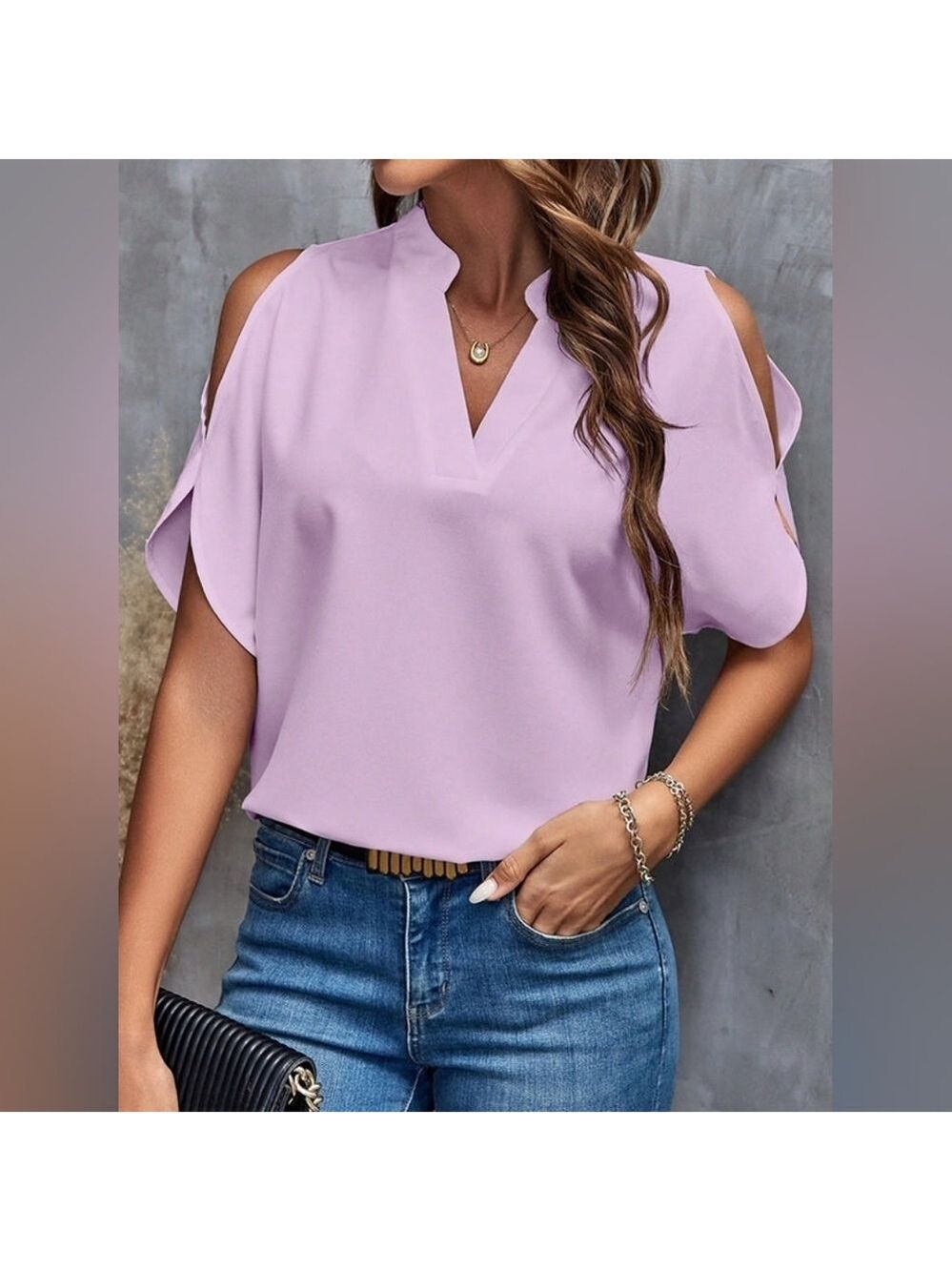 Women's Cold Shoulder Blouse Size 2XL